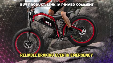 MEELOD XT600 Electric Bike 2500W Peak Power Dual Motor 52V 25AH Battery 26''x4.0'' Spoke Fat Tire
