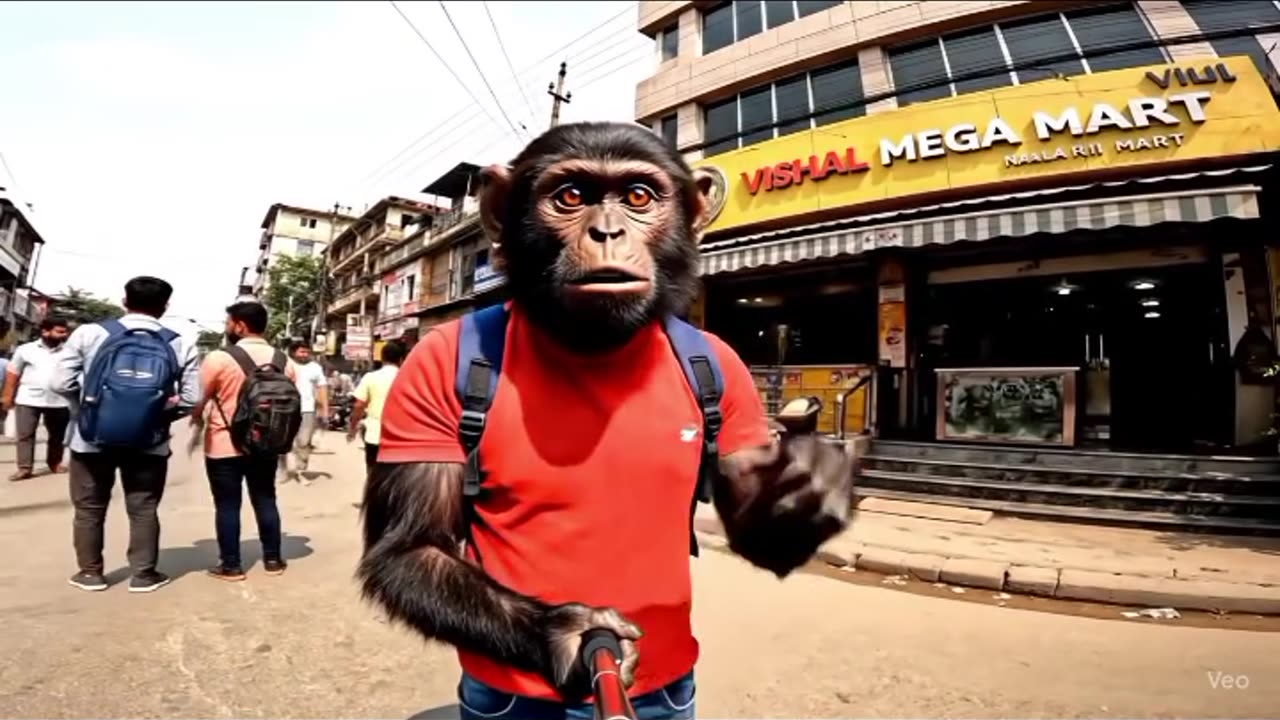 "Monkey Bana Vlogger 📸🐵 | Daily Life Vlog | Funny Reels 2025"
