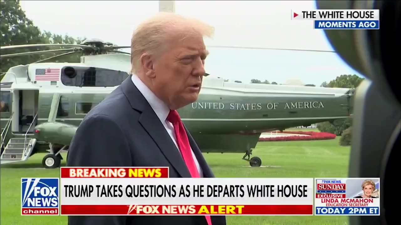 REPORTER: "Are you considering attacking the cartels inside of Venezuela?" TRUMP: