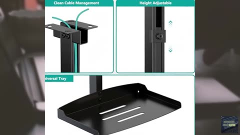 WALI Projector Ceiling Mount Tray，Projector Wall Mount Holds up to 22lbs, Height