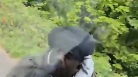 Fake asylum seeker without ticket insults and attacks female bus driver.