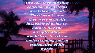Matthew 13:13 - Daily Bible Verse Commentary