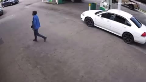 Shots Fired At Hood Gas Station One Nigger Shot In Da Foot