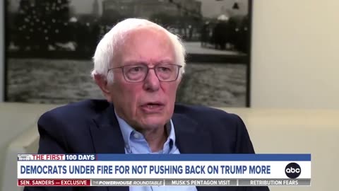 Bernie Sanders is asked if Trump has done anything Right