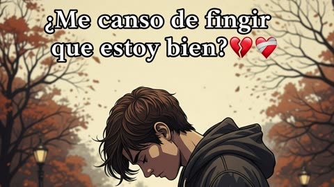 Me canso de fingir que estoy bien… 😞💔