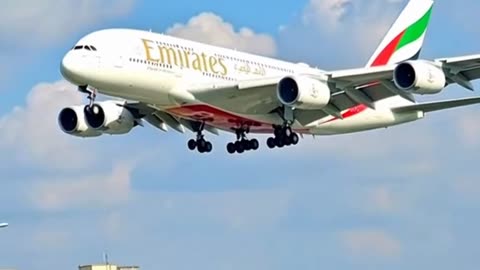 Massive Emirates A380 Landing 😱✈️ You Won’t Believe How Close! 🔥👀