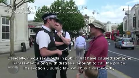 An American preacher arrested in England