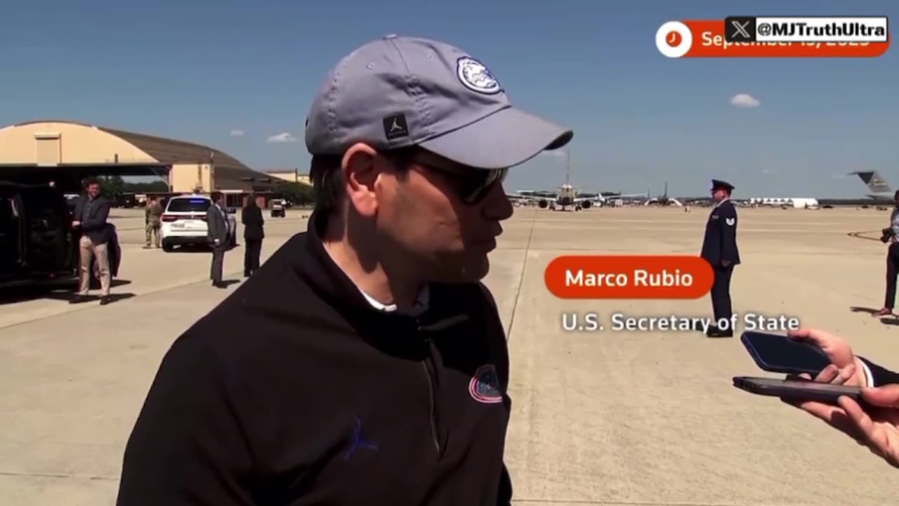 Marco Rubio heads to Israel to talk abt it's strike on Qatar -“the president is not happy about it.”