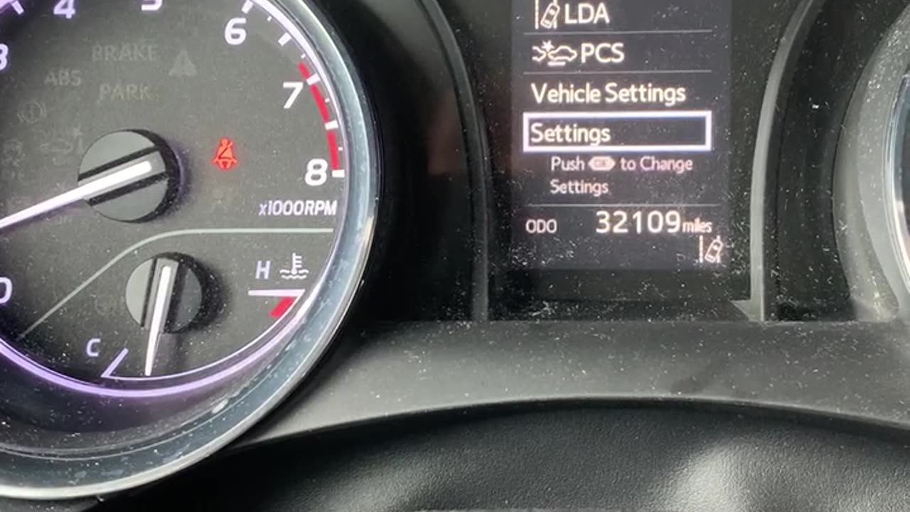 2020 Toyota Camry - Maintenance Reset