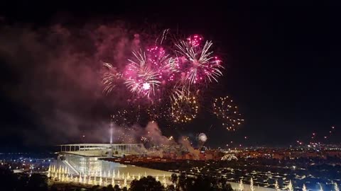 One of the most beautiful fireworks show in football. Napoli Serie A Scudetto Party