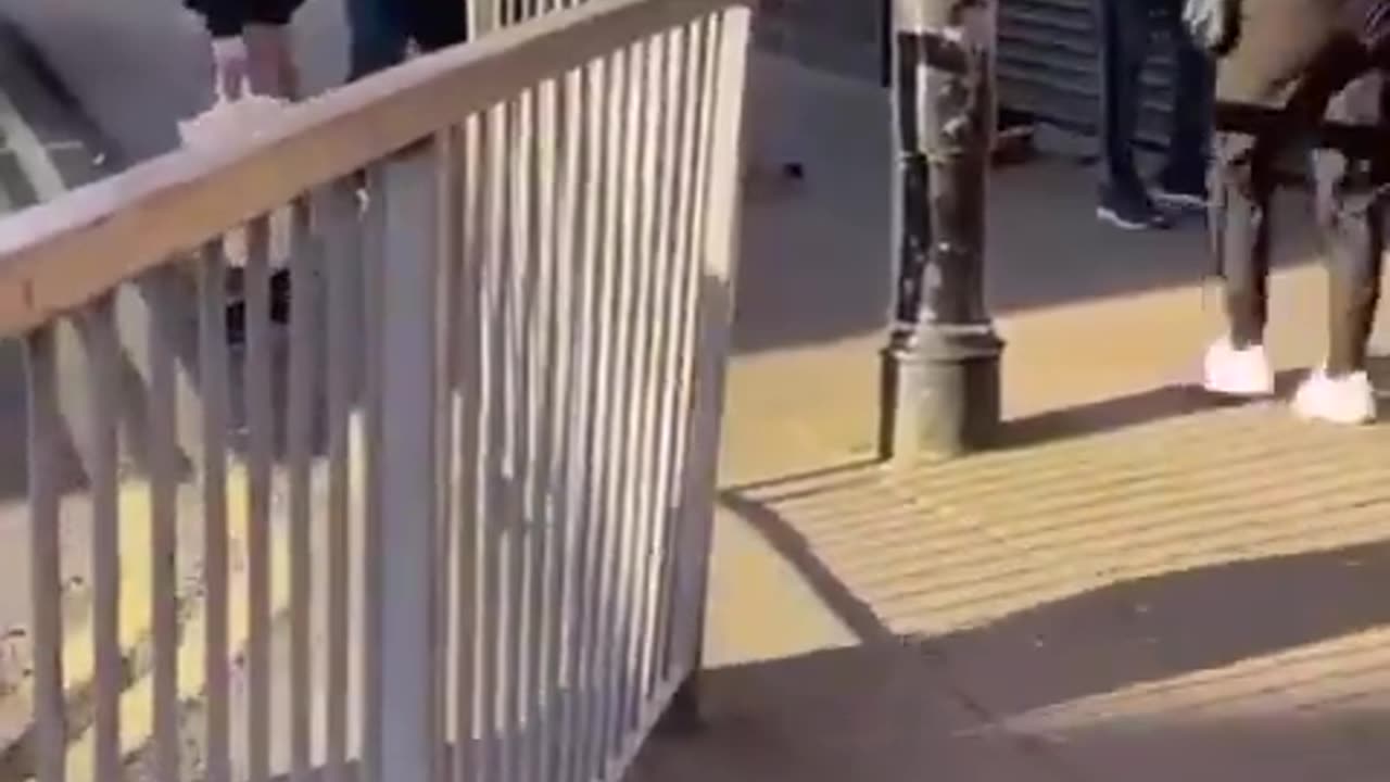 Belfast A young African kid pulls a knife two young local lads.