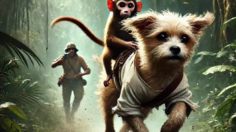The Unlikely Hero: How a Monkey Rescued a Dog