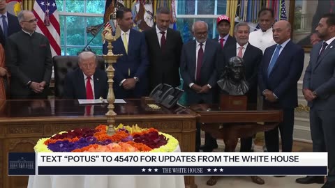 Donald Trump Lights Diya at White House Diwali Celebration 🎆| US Politics | Amaravati Today