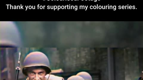 A Taste of Home US Soldiers Receive Donuts #ColourisedHistory