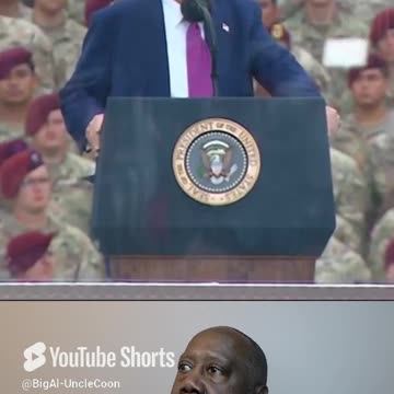 PRESIDENT TRUMP DANCES WITH THE MILITARY