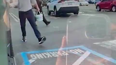 Another crazed leftist caught on video keying a Cybertruck.