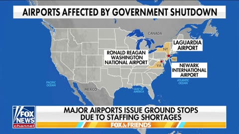 BREAKING: The Democrat shutdown is causing significant disruptions at several airports
