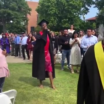 Graduate loses control at graduation and Chimps Out