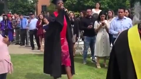 Graduate loses control at graduation and Chimps Out