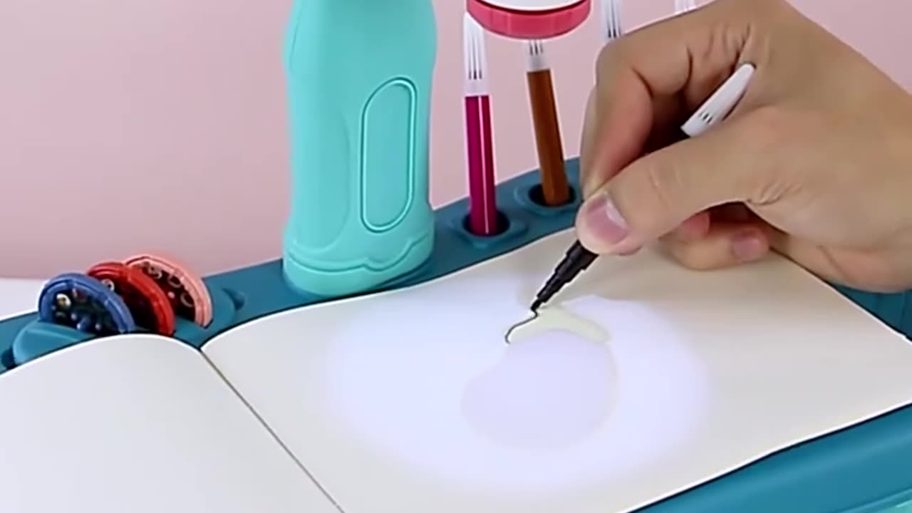 Smart Projector Kids Painting Table Set Projector Educational Toy Learn