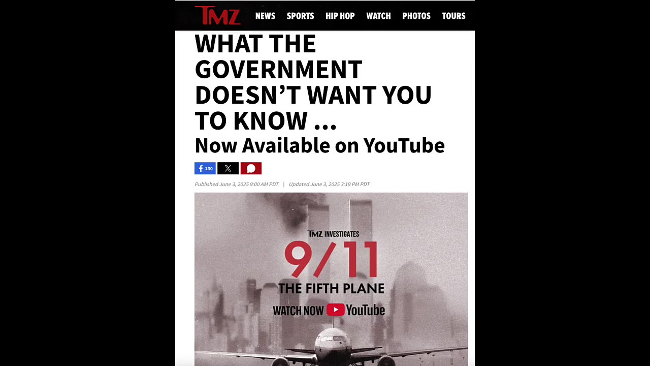 DESPERATE TIMES CALL FOR DESPERATE MEASURES! NEW REPORTS CLAIM THERE WAS A 5TH PLANE ON 9⧸11!