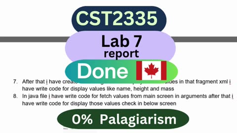 Student Work (Report) | CST2335 Lab 7 Report Star Wars API App | Algonquin College