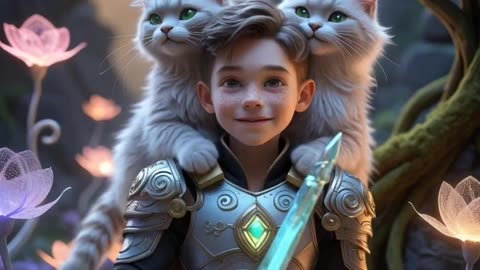 Amazing imaginative adventure! A story of friendship between children and animals #cat #animation
