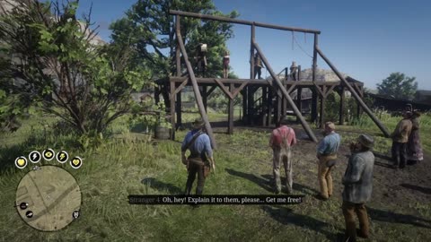 RDR2 * Arthur Watches the Sheriff Hang the Hooker in Valentine
