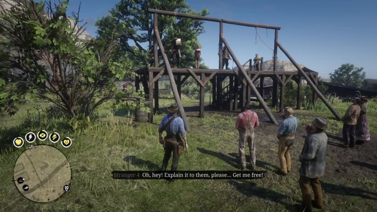 RDR2 * Arthur Watches the Sheriff Hang the Hooker in Valentine