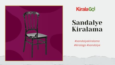 Sandalye Kiralama 2025