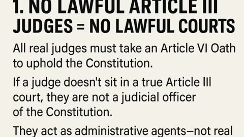 The Great Judicial Fraud