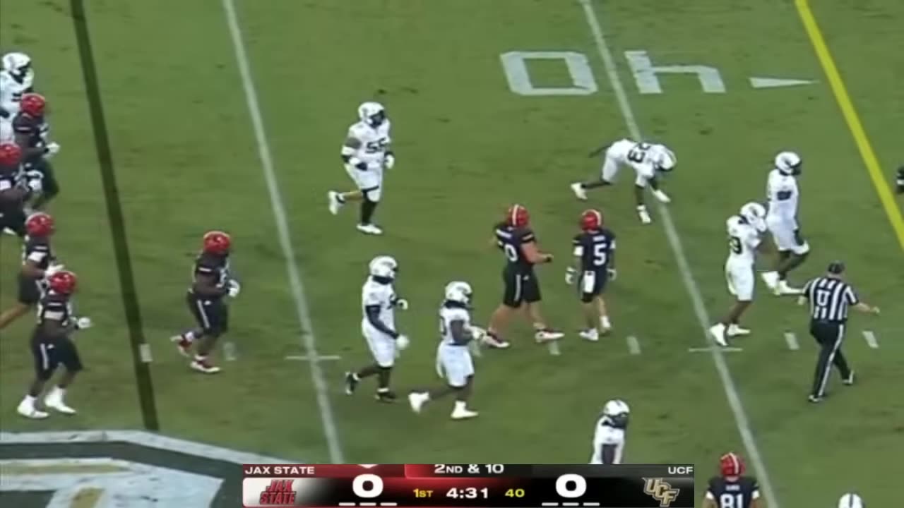 Jacksonville State Gamecocks vs UCF Knights Mens College Football Full Game 1st-Qtr AUG 28,2025