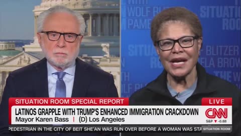 LA Mayor Karen Bass Attacks Hispanic ICE Agents, Claims They Are Desperate For Cash