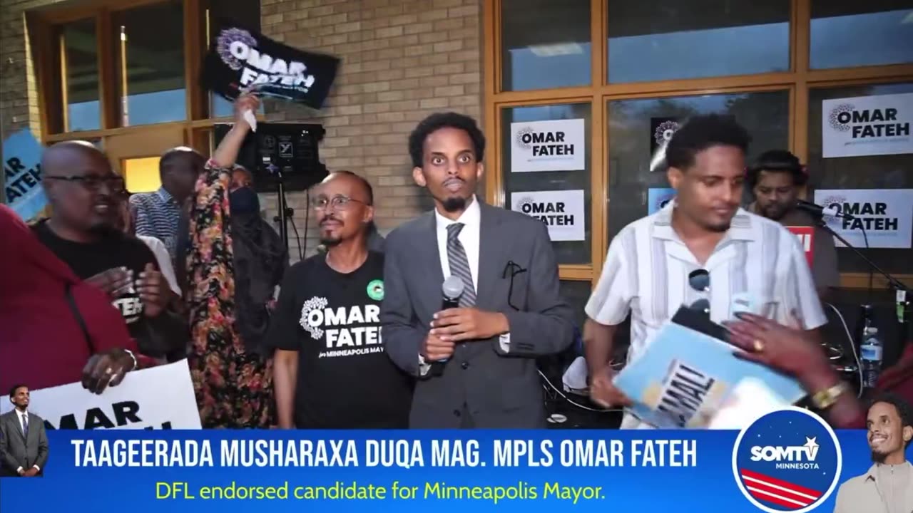 Rally held for Minneapolis mayoral candidate Omar Fateh
