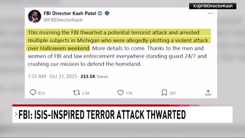 Isis-inspired terror attack thwarted