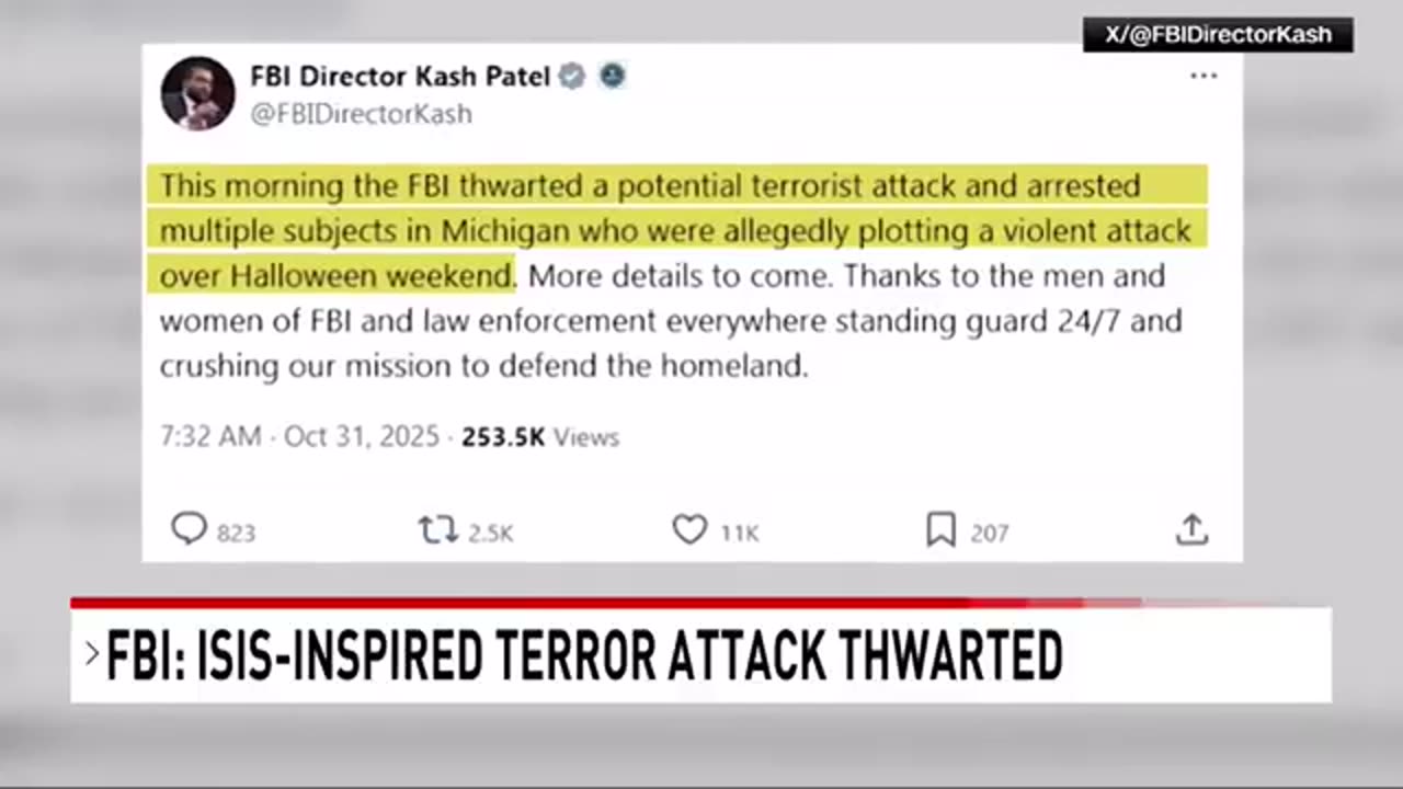 Isis-inspired terror attack thwarted