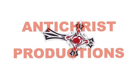 ANTICHRIST PRODUCTIONS - Rotating Ruby Cross (Logo)