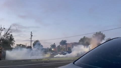 LAPD disperse crowd of left wing domestic terrorists, anti ICE riots