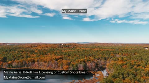 Maine B-Roll (No Sound): Fall Foliage at Lily Pond in New Gloucester, Maine Video 9