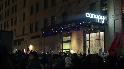 Protesters Descend on Minneapolis Hotel Where Federal Agents are Allegedly Staying.
