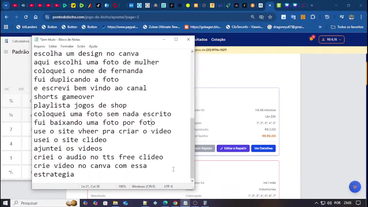 Transmissão ao vivo de short cuteganhando no bicho ponto do bicho.mp4