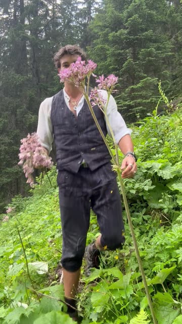 Clumsy Romantic Falls While Picking Flowers