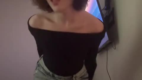 Fantastic femboy tgirl in home