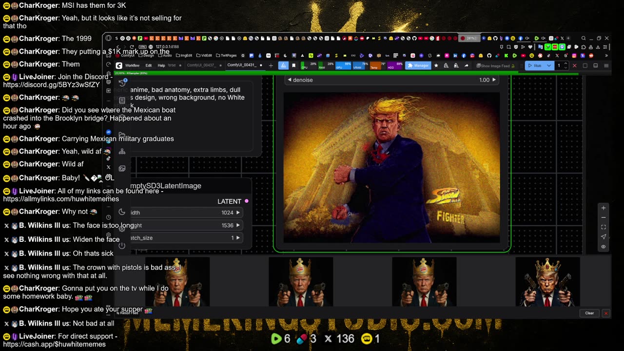 huwhite stream - ai art, memes, animation, red pills, music