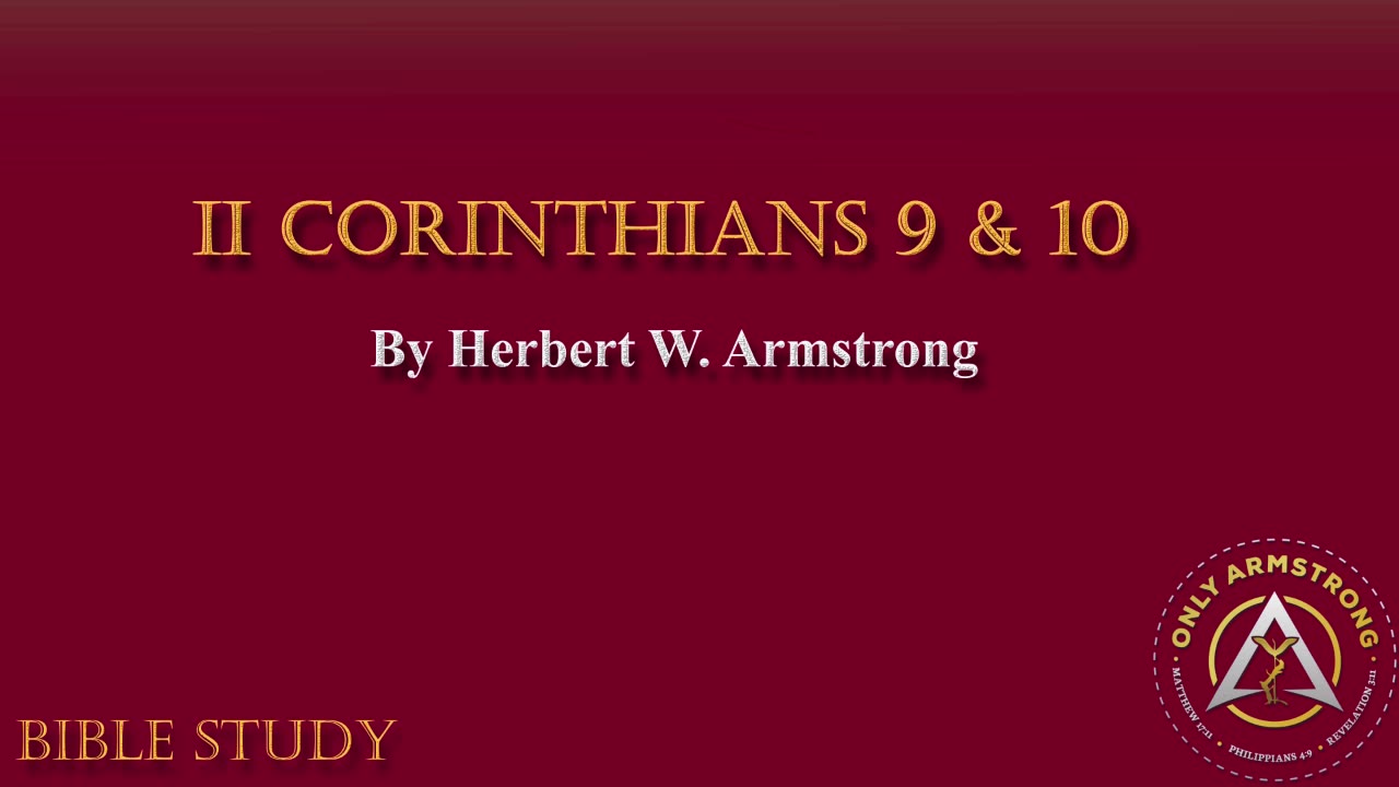 II Corinthians 9 & 10