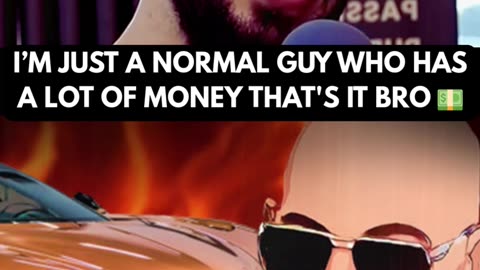 ANDREW TATE claims he is a humble guy with a BANK ROLL.