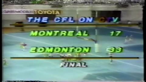 CFL 1981 EDMONTON ESKIMOS AT MONTREAL ALOUETTES
