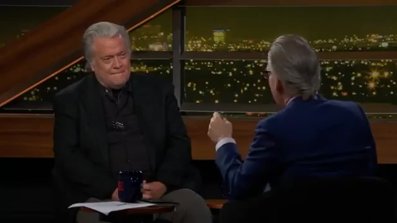 Steve Bannon on with Bill Maher