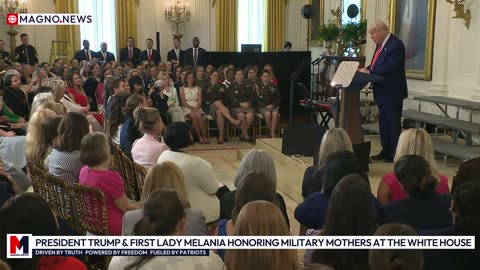 President Donald Trump & First Lady Melania Honor Military Moms at The White House [LIVE]