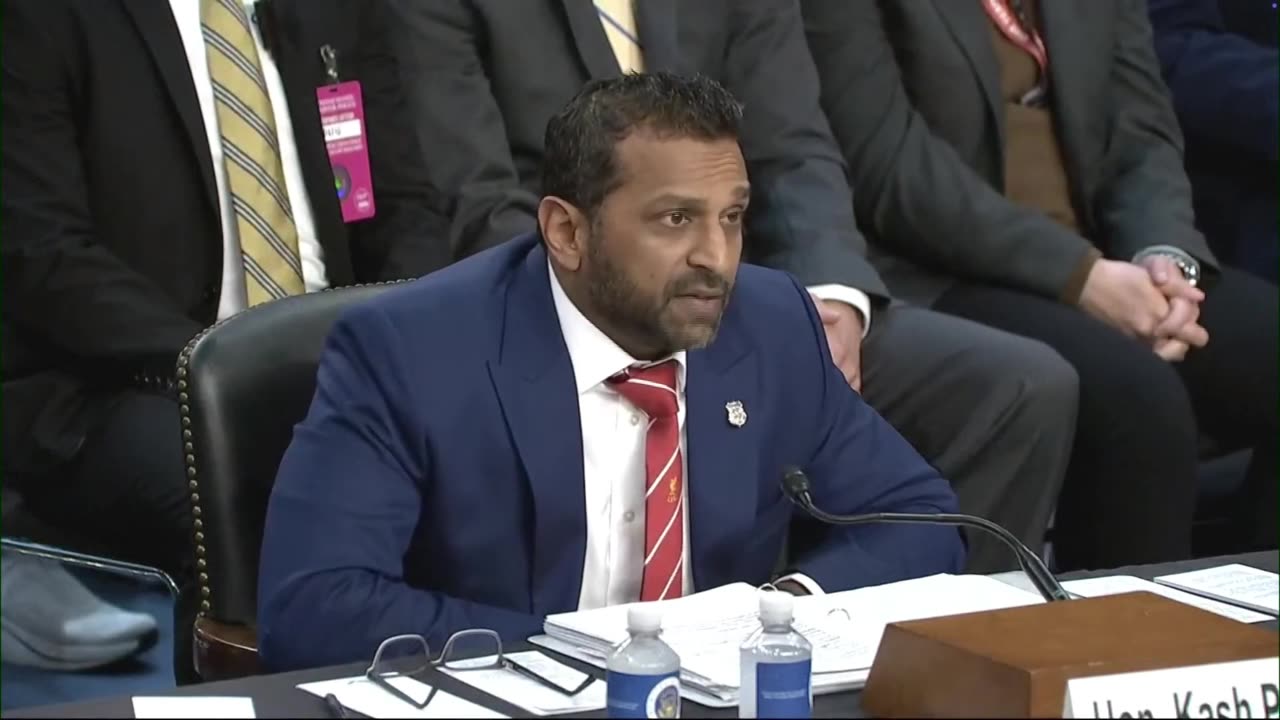 Kash Patel, FBI Director testimony